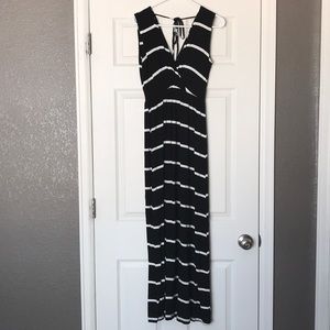 Black & white stripe maxi